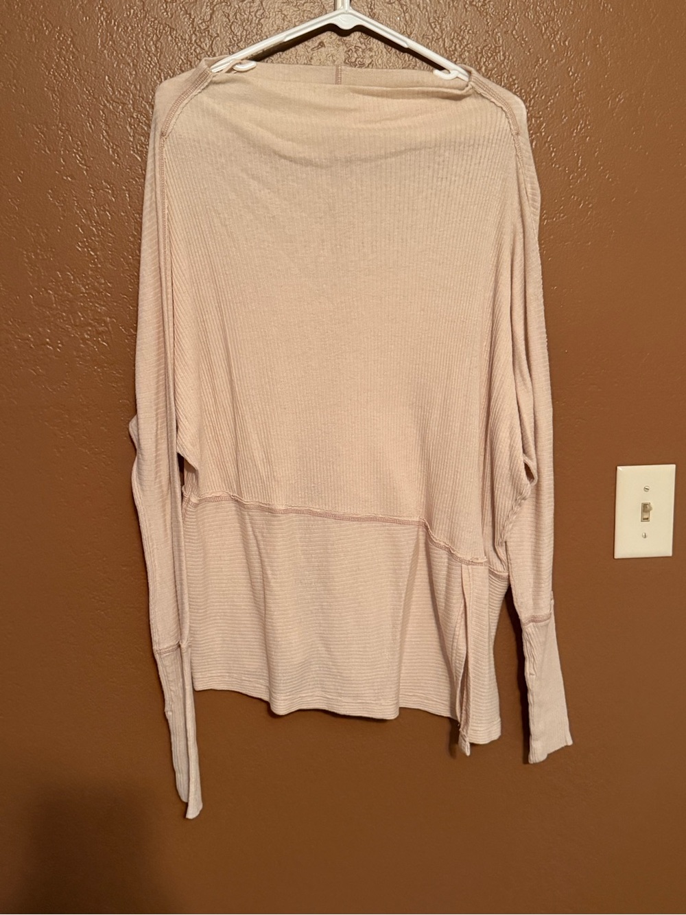 We The Free Blush Waffle-Knit Long Sleeve Top - Women